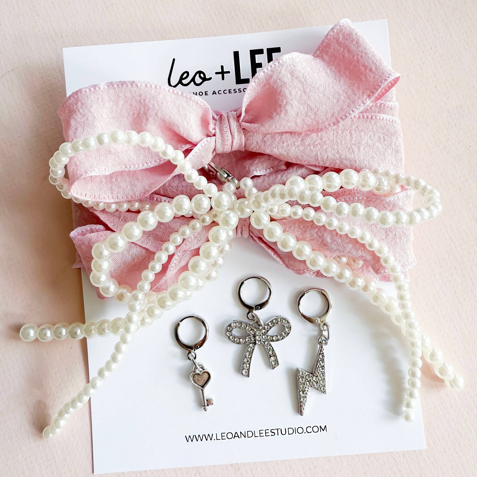 Leo + Lee Shoe Charm and Lace Sets