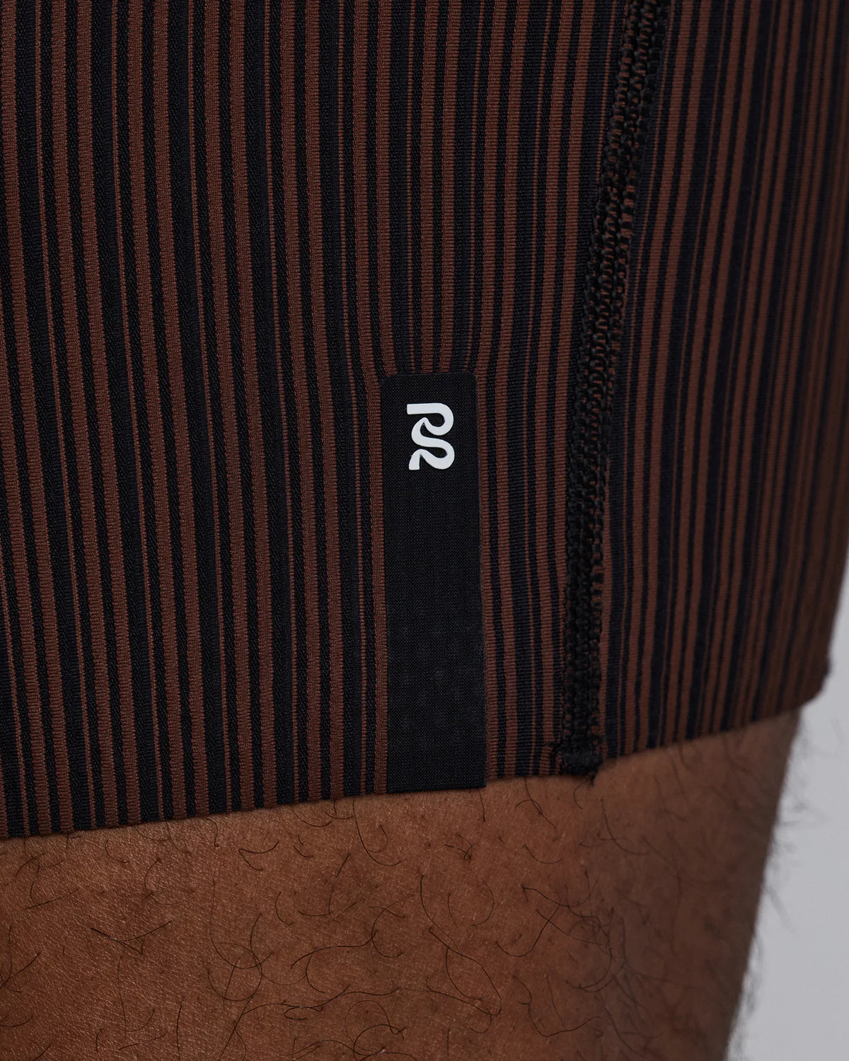 Bandit Men's Striped Cadence™ 7 Pocket Lined Half Tights - Cacao / Black