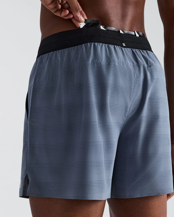 Bandit Men's CoolGrid™ 5" Run Shorts - Steel Horizon