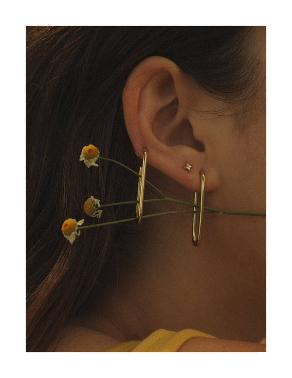 Merewif Falling Star Studs - 14k