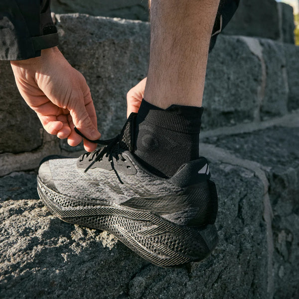 Courier - The HiFi Quarter Crew Sock - Black
