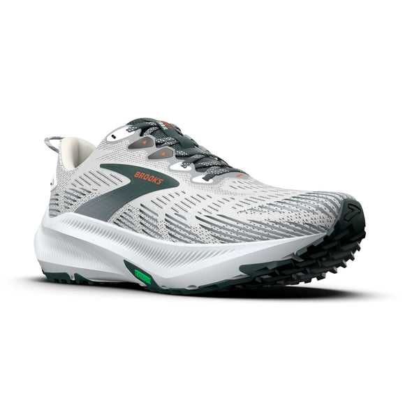 Brooks Men's Ghost Trail - White/Grey/Green