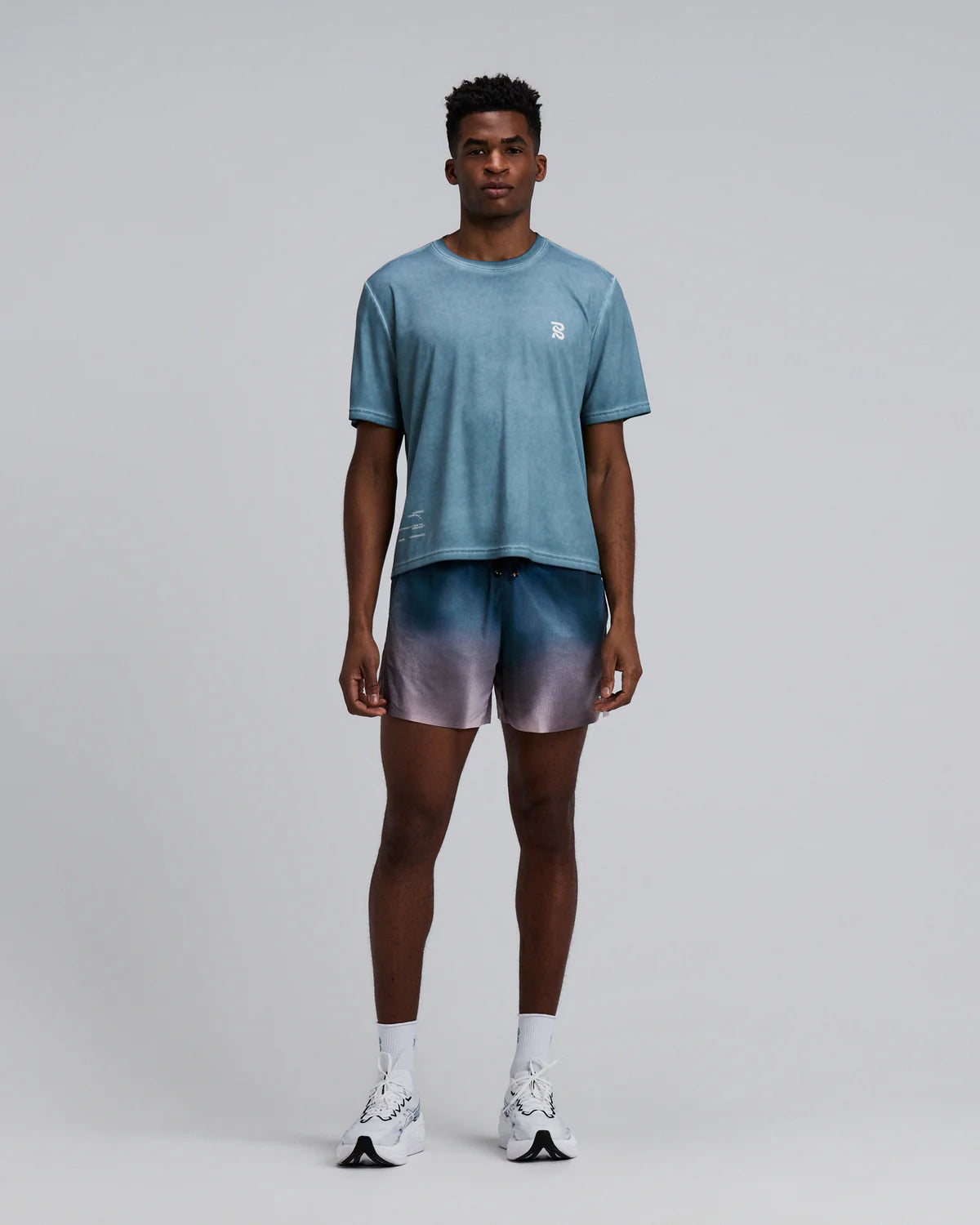 Men's FrioSoft™ Performance Box Tee - Tranquil Blue SaltFade™