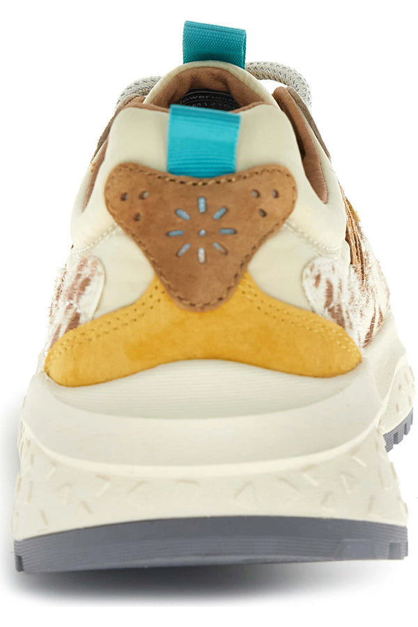 Flower Mountain Solin Sneaker - Beige / Brown / Pony
