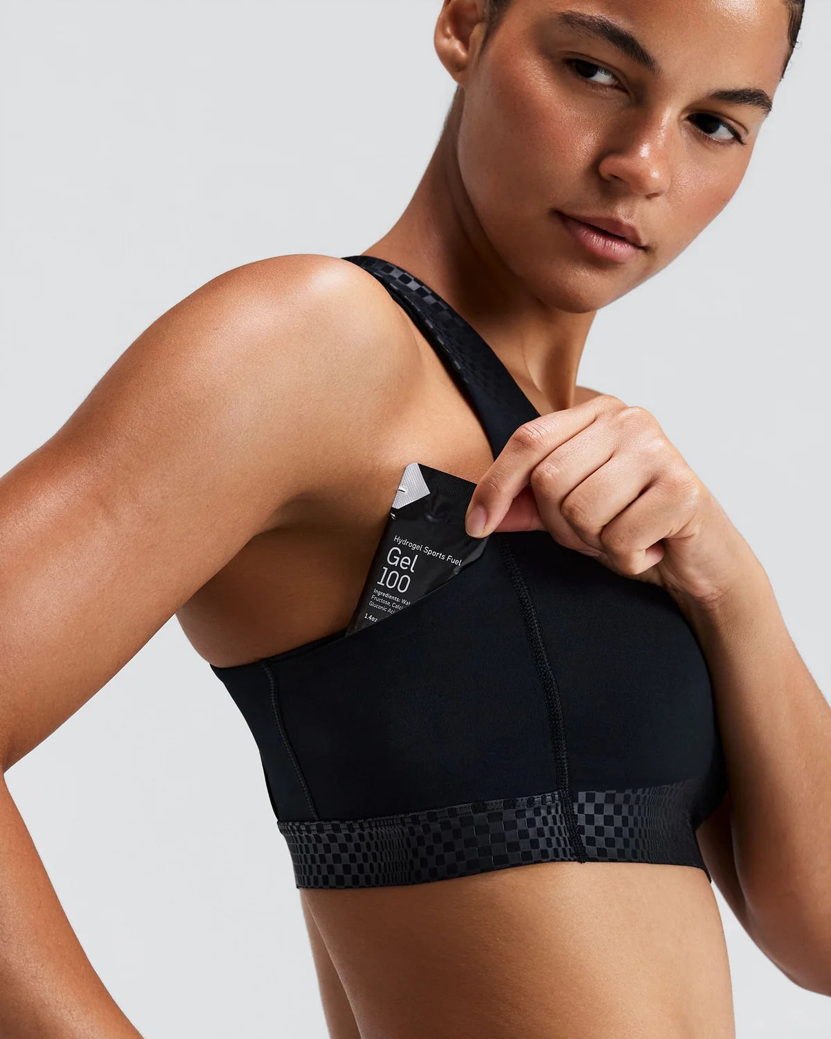 Bandit Women's Vanisher™ Threshold Run Bra - Bauhaus Black