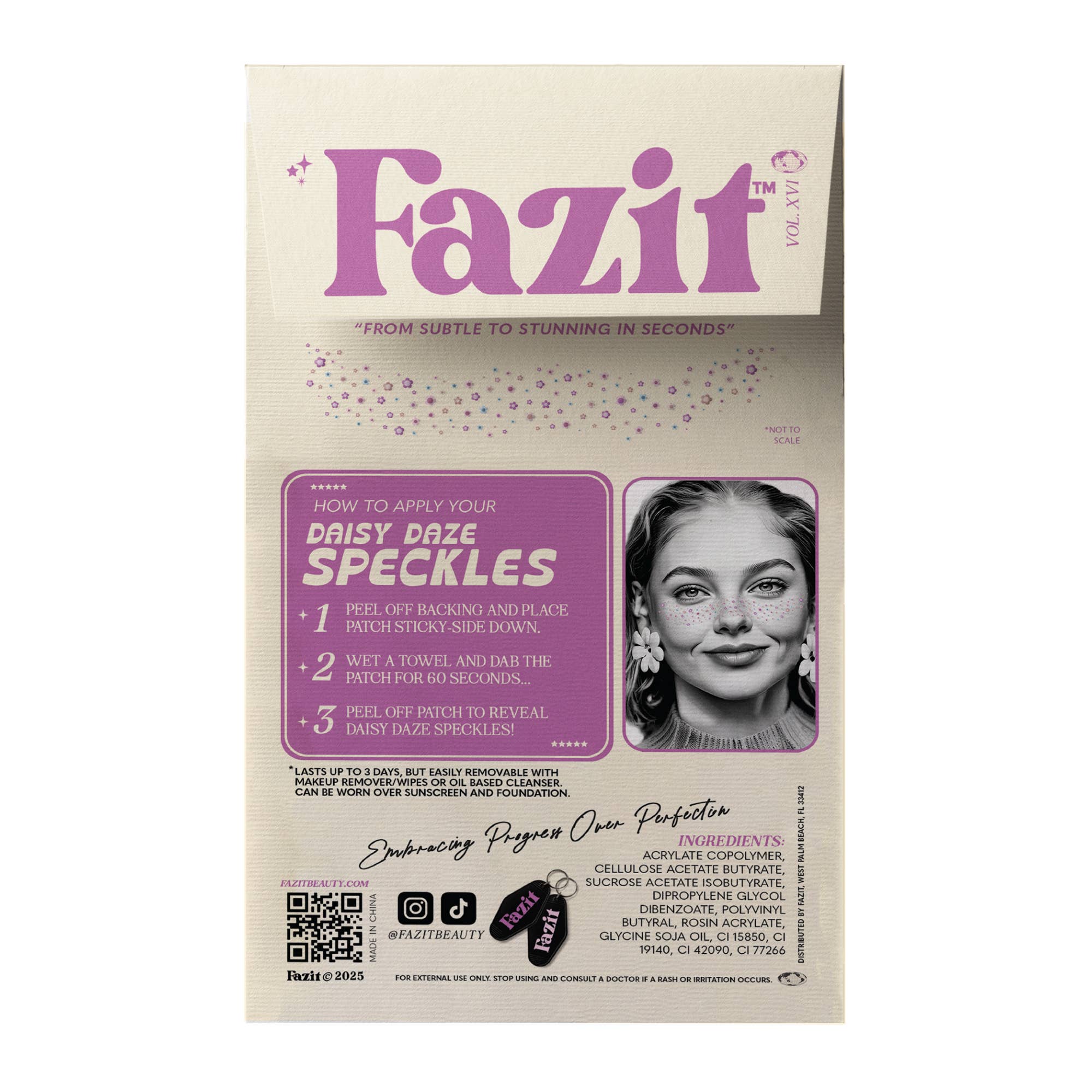 Fazit Daisy Daze Speckles — Spring Bloom Makeup Patches