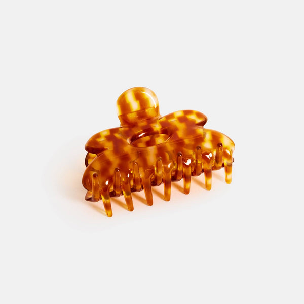 CHUNKS Flower Claw in Honey Check