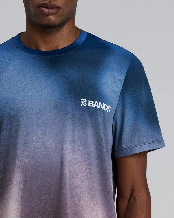 Bandit Men's Specter™ Performance Tee - Tranquil Blue Wave Print