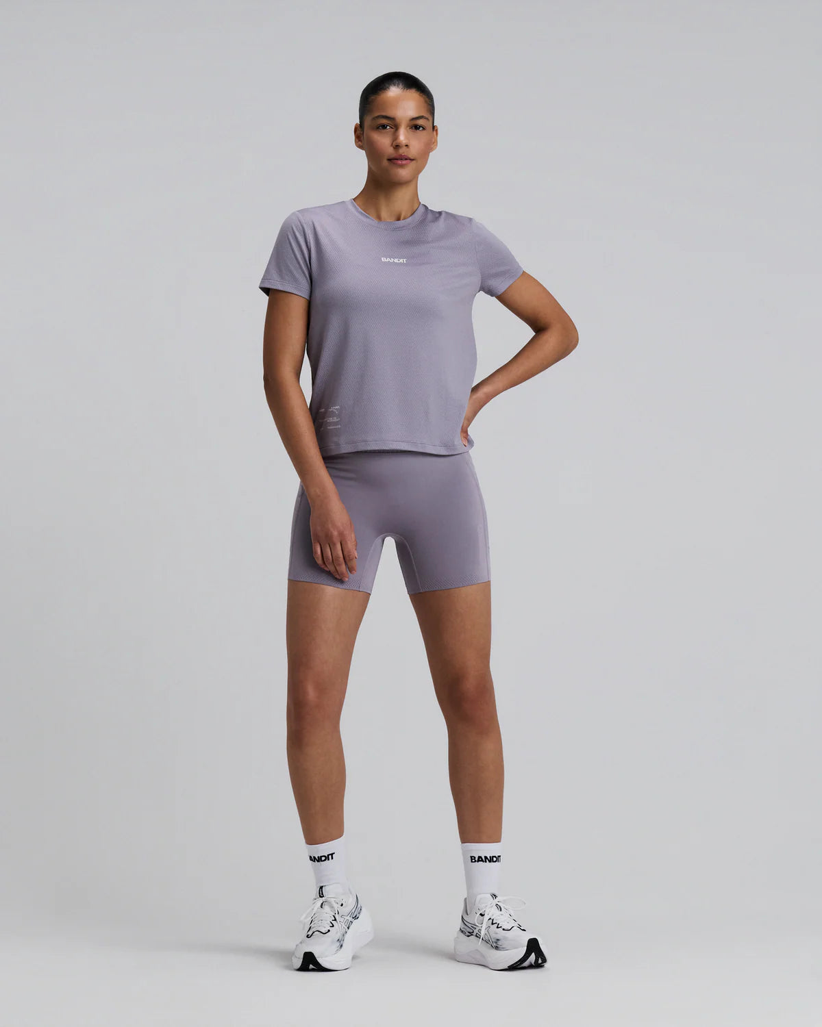 Bandit Women's Micromesh™ Short Sleeve Performance Tee - Violet Fog