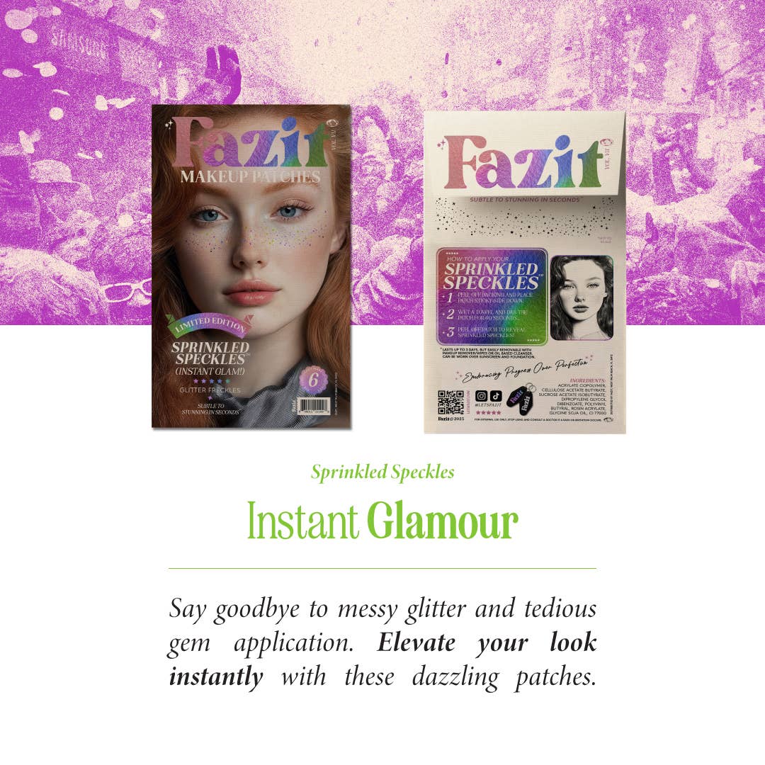 Fazit Sprinkled Speckles — Multicolored speckles makeup patches
