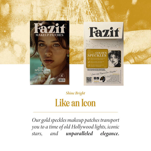 Fazit Gold Glitter Freckles Makeup Patches