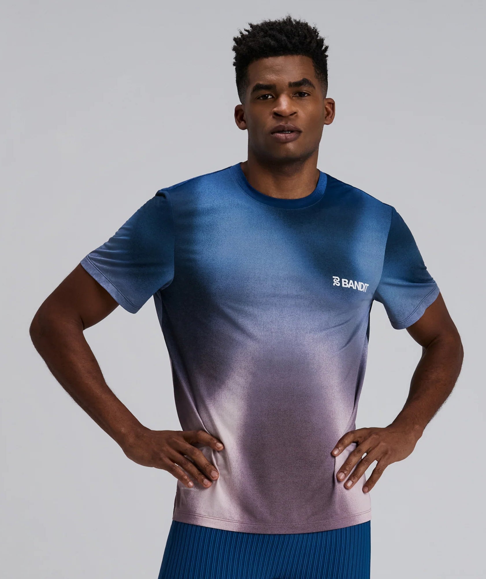 Bandit Men's Specter™ Performance Tee - Tranquil Blue Wave Print