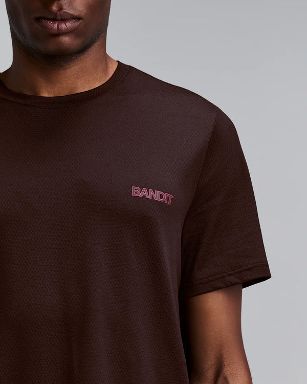 Bandit Men's Micromesh™ Short Sleeve Run Tee - Espresso