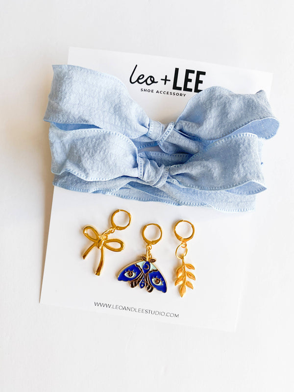 Leo + Lee Shoe Charm and Lace Sets