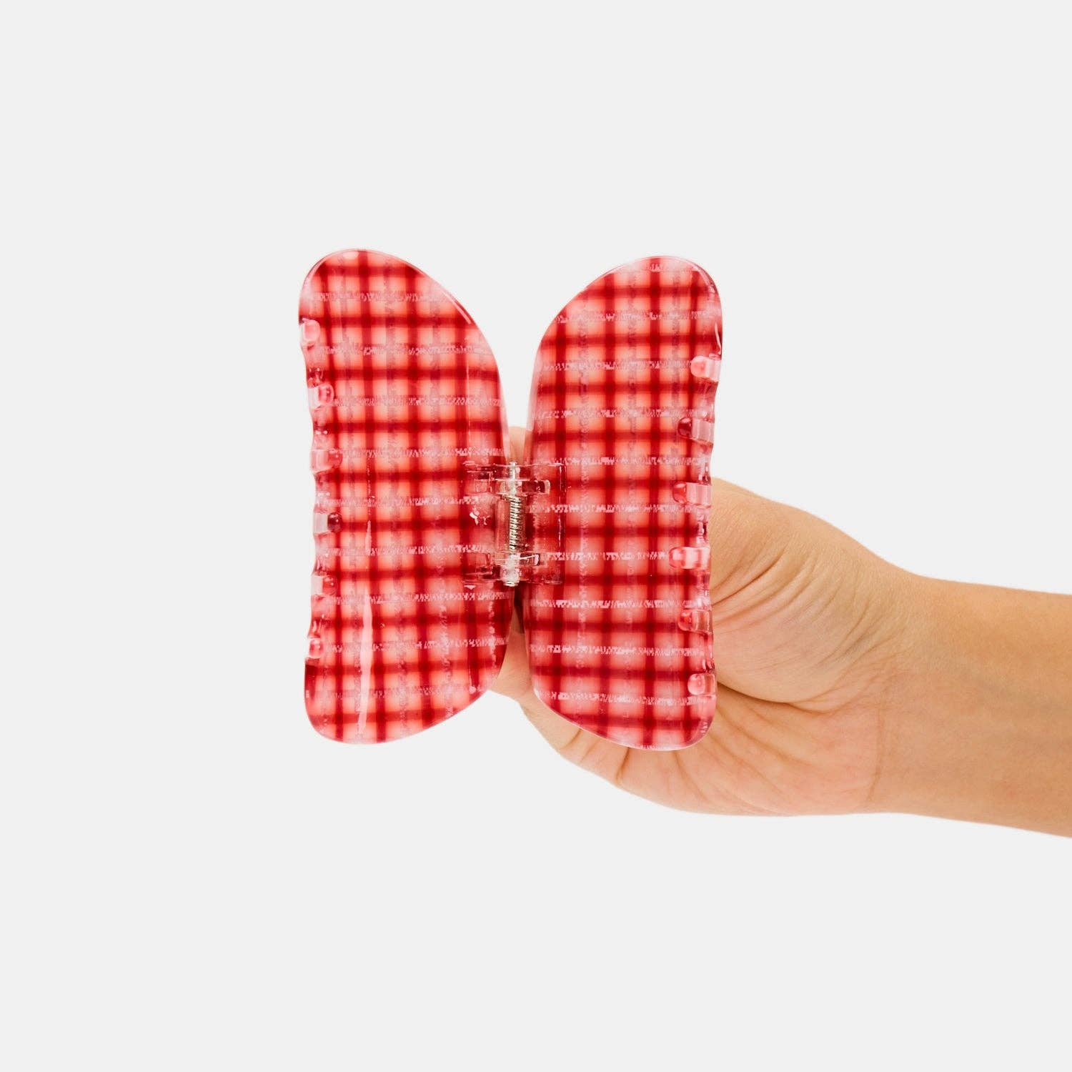 CHUNKS Suki Claw in Red Plaid