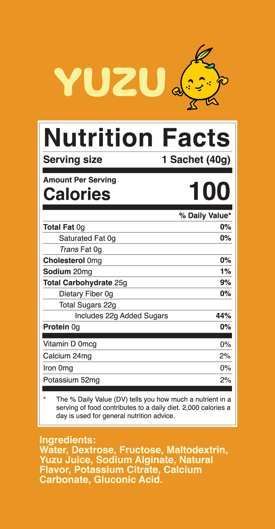 Pao Energy Jelly - Yuzu 12 Pack