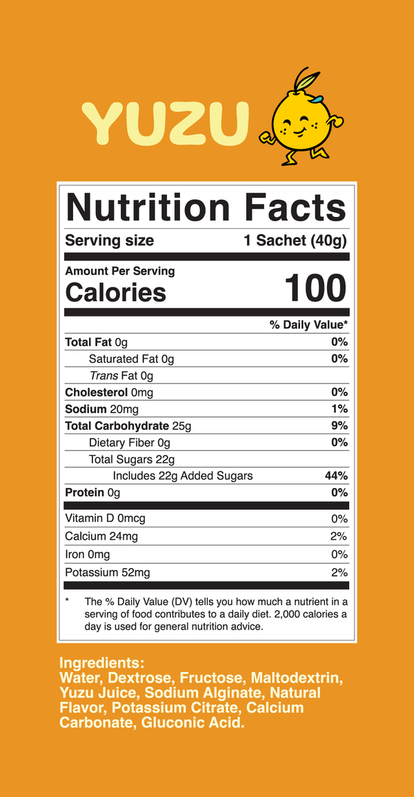 Pao Energy Jelly - Yuzu 12 Pack