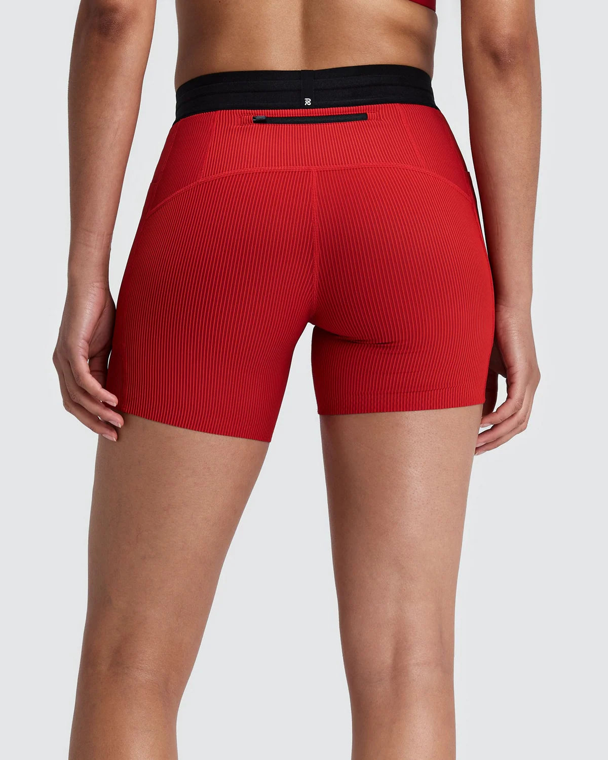 Bandit Women's Striped Cadence™ 5" Compression Shorts - Oxide Red / Signal Red
