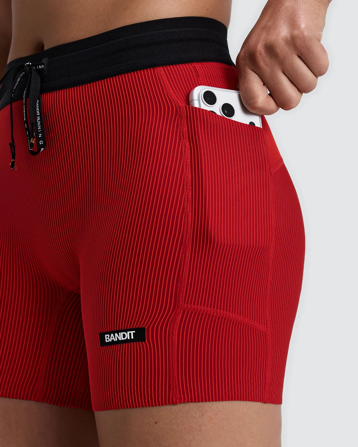 Bandit Women's Striped Cadence™ 5" Compression Shorts - Oxide Red / Signal Red