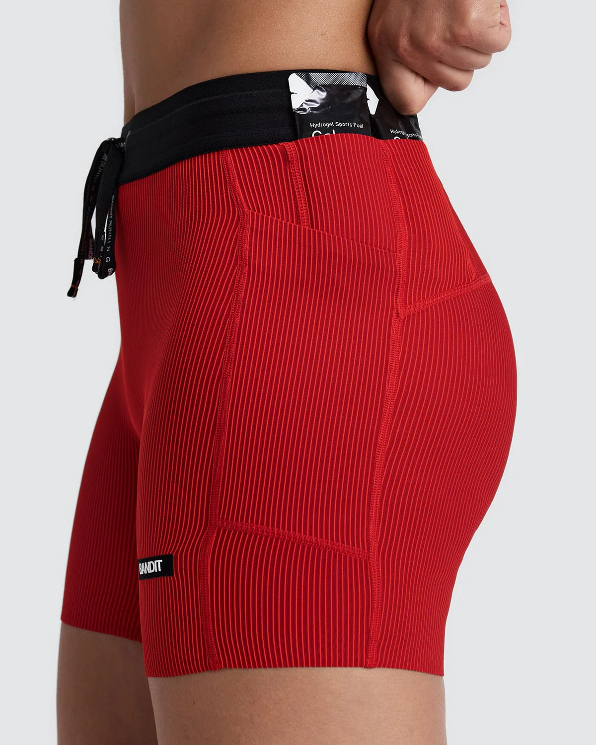 Bandit Women's Striped Cadence™ 5" Compression Shorts - Oxide Red / Signal Red
