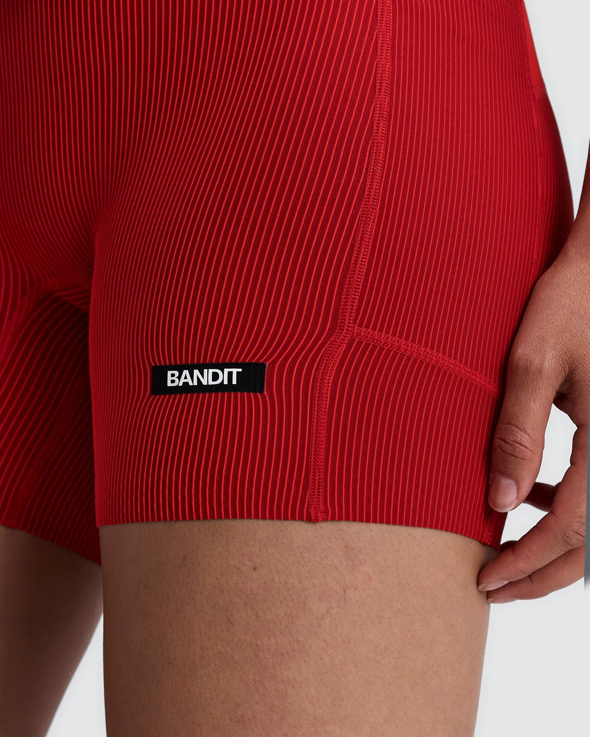 Bandit Women's Striped Cadence™ 5" Compression Shorts - Oxide Red / Signal Red