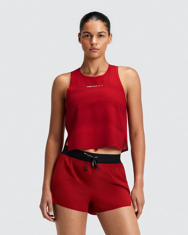 Bandit Women's CoolGrid™ Race Singlet - Oxide Red