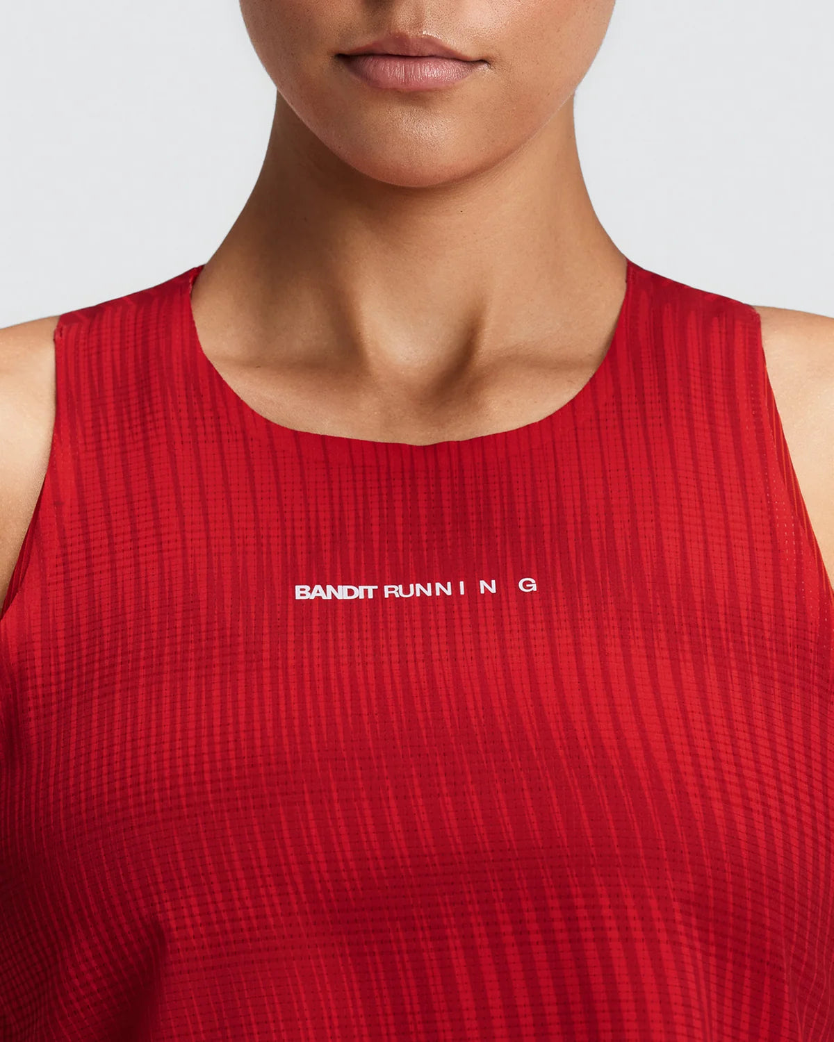 Bandit Women's CoolGrid™ Race Singlet - Oxide Red