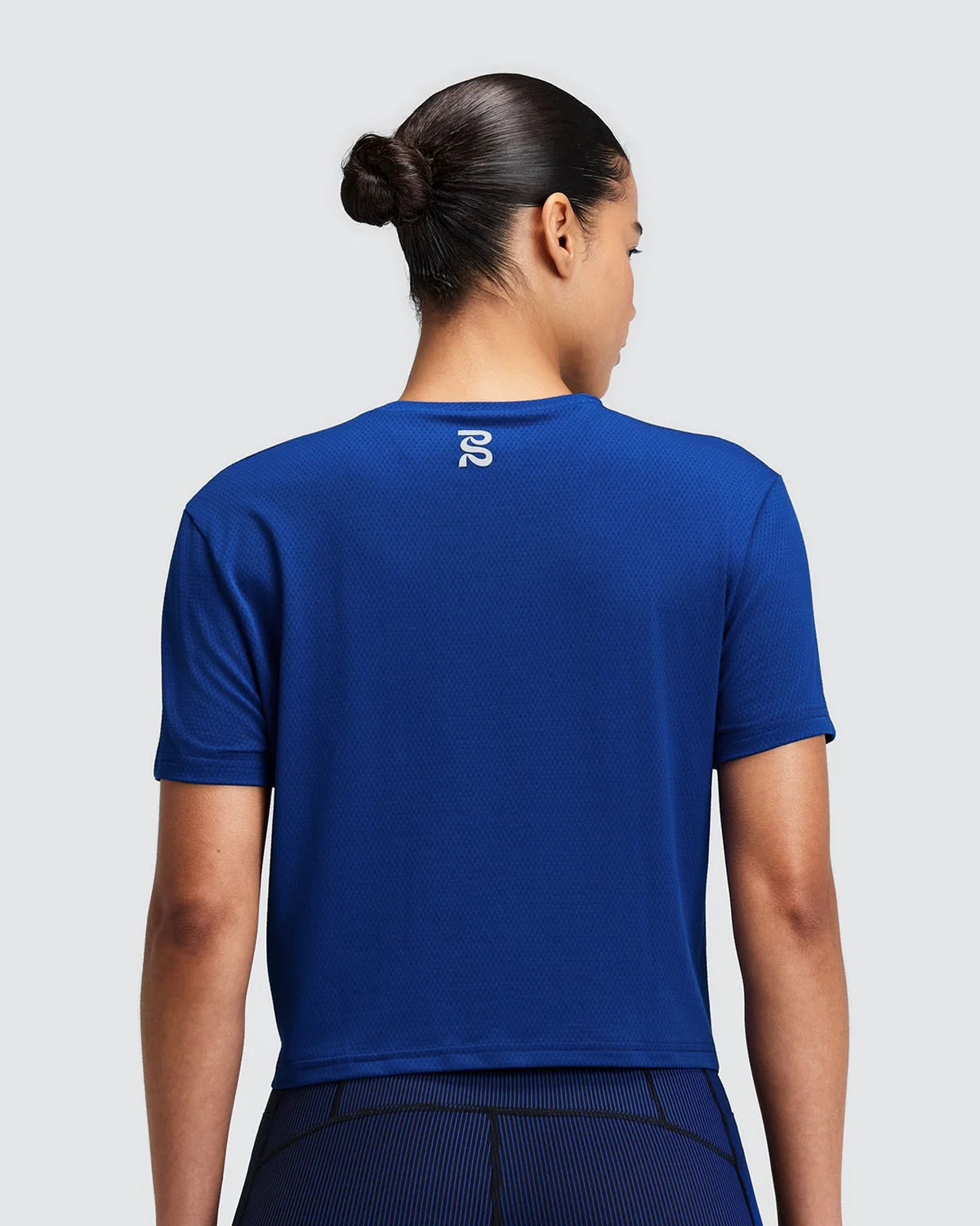 Bandit Women's Micromesh™ Cropped Run Tee - Bauhaus Blue