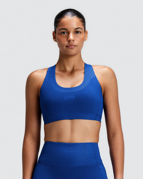 Bandit Women's Vanisher™ Threshold Run Bra - Bauhaus Blue