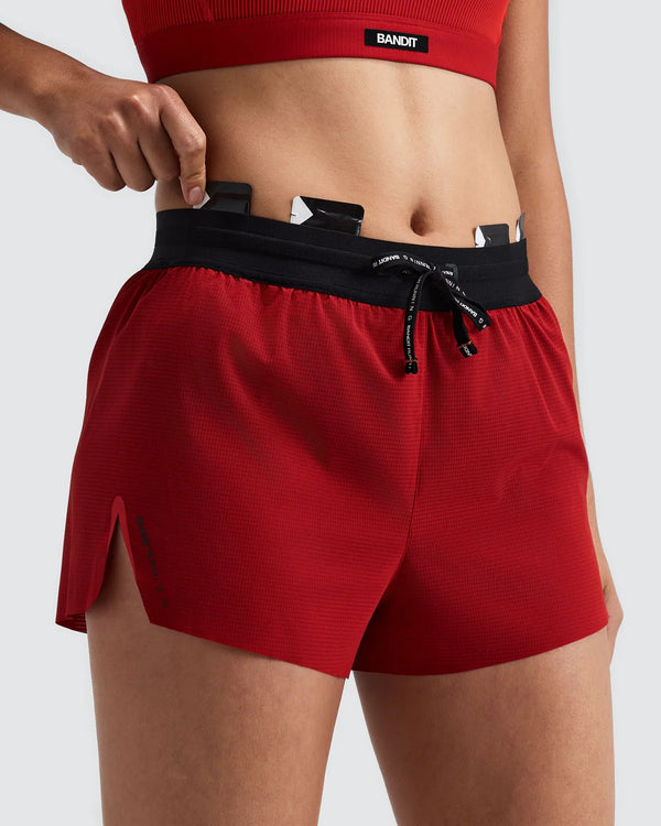 Bandit Women's RipSpeed™ 3" Split Shorts - Oxide Red