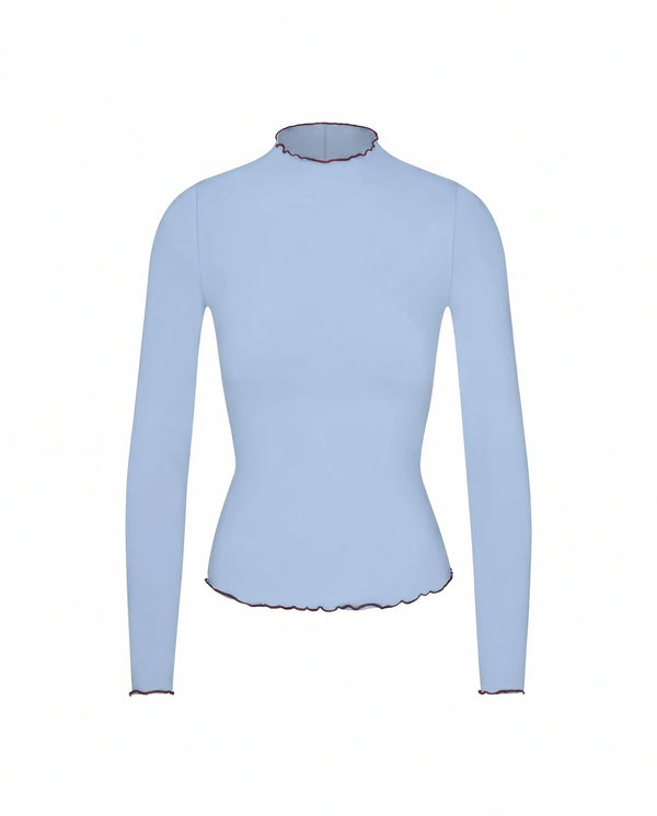 Left on Friday Rays Long Sleeve Top *Long - Blue Skies / Jam
