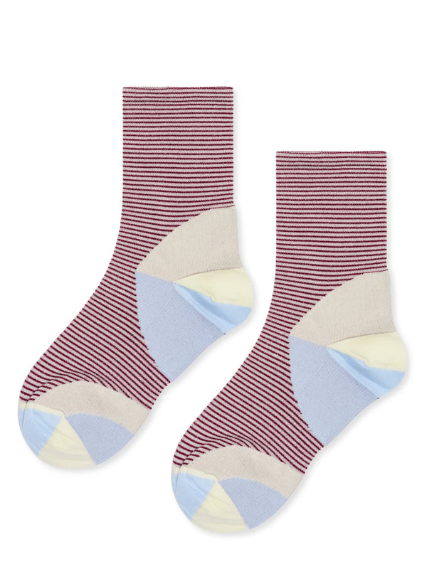 Hansel From Basel Ping Pong Sporty Crew - Merlot