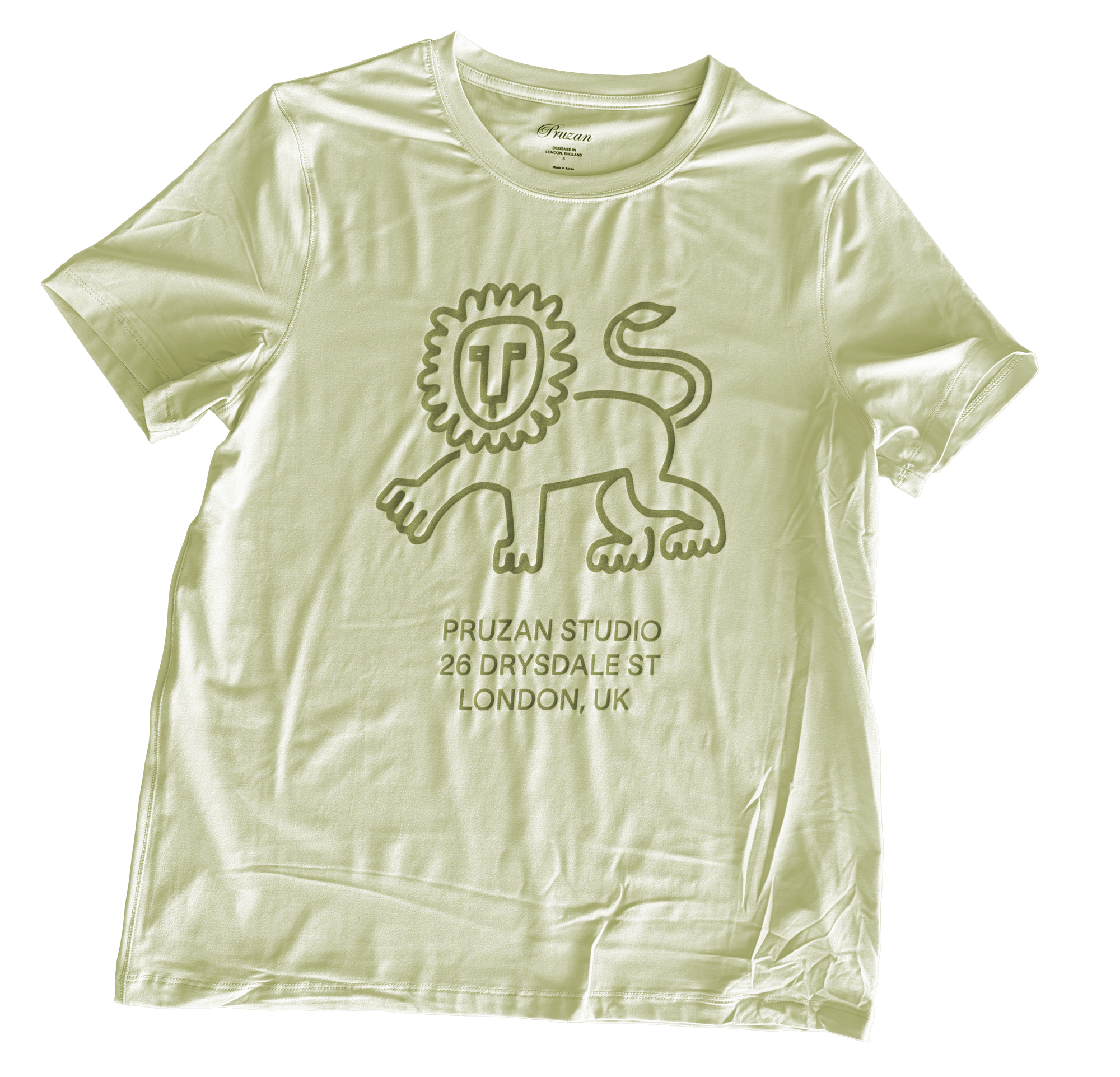 Pruzan Lion Studio Tee - Citron