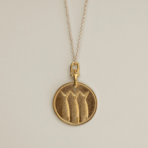 Merewif Heads or Tails Pendant - Gold