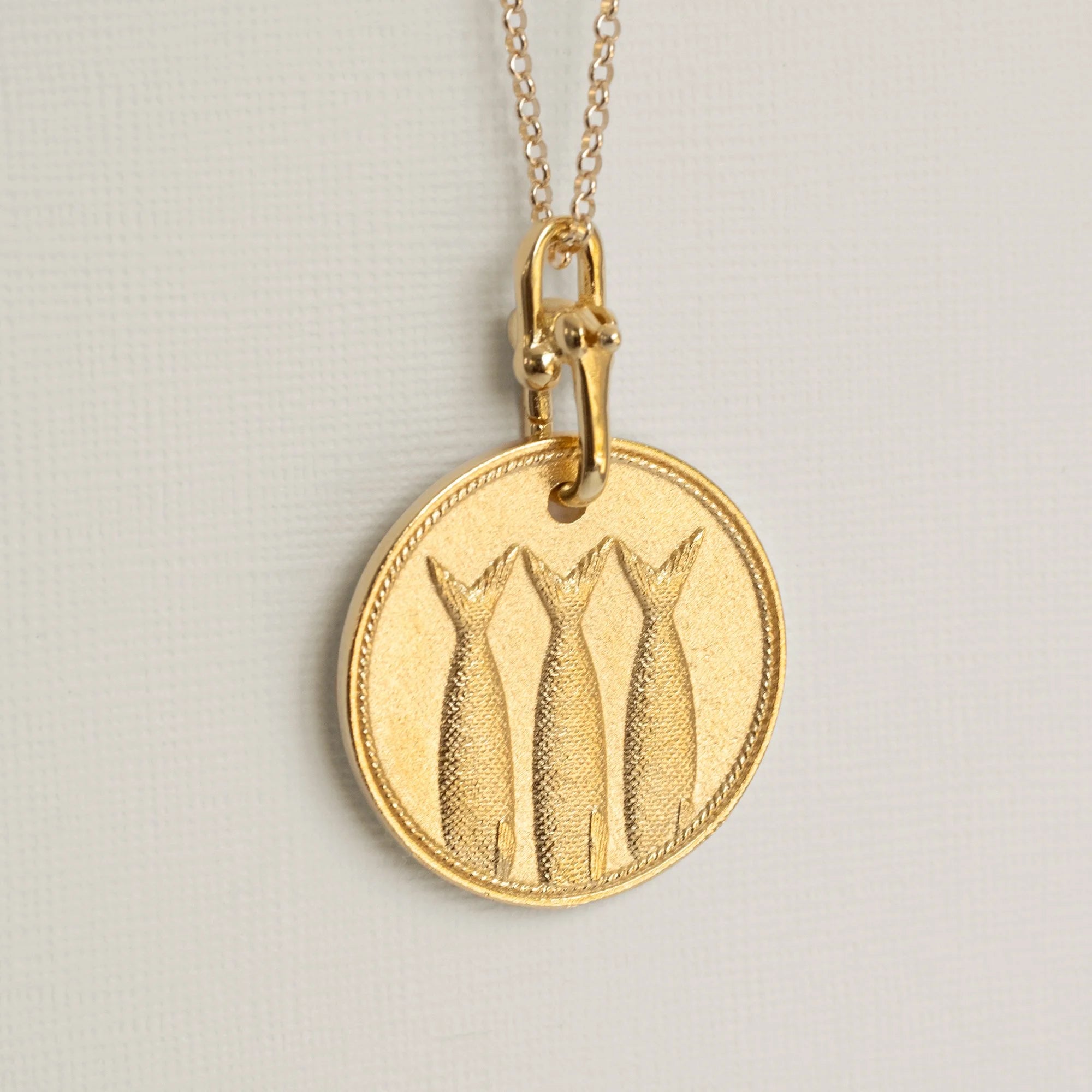 Merewif Heads or Tails Pendant - Gold