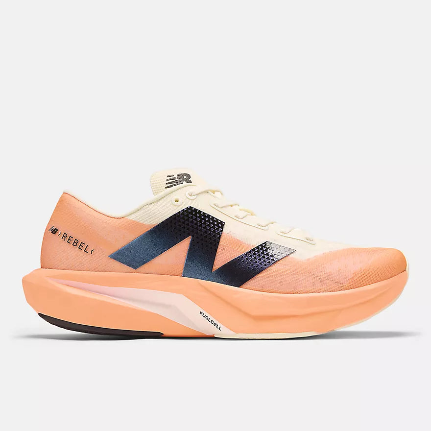 New Balance Women's FuelCell Rebel v4 - Hot Mango with Angora and Black