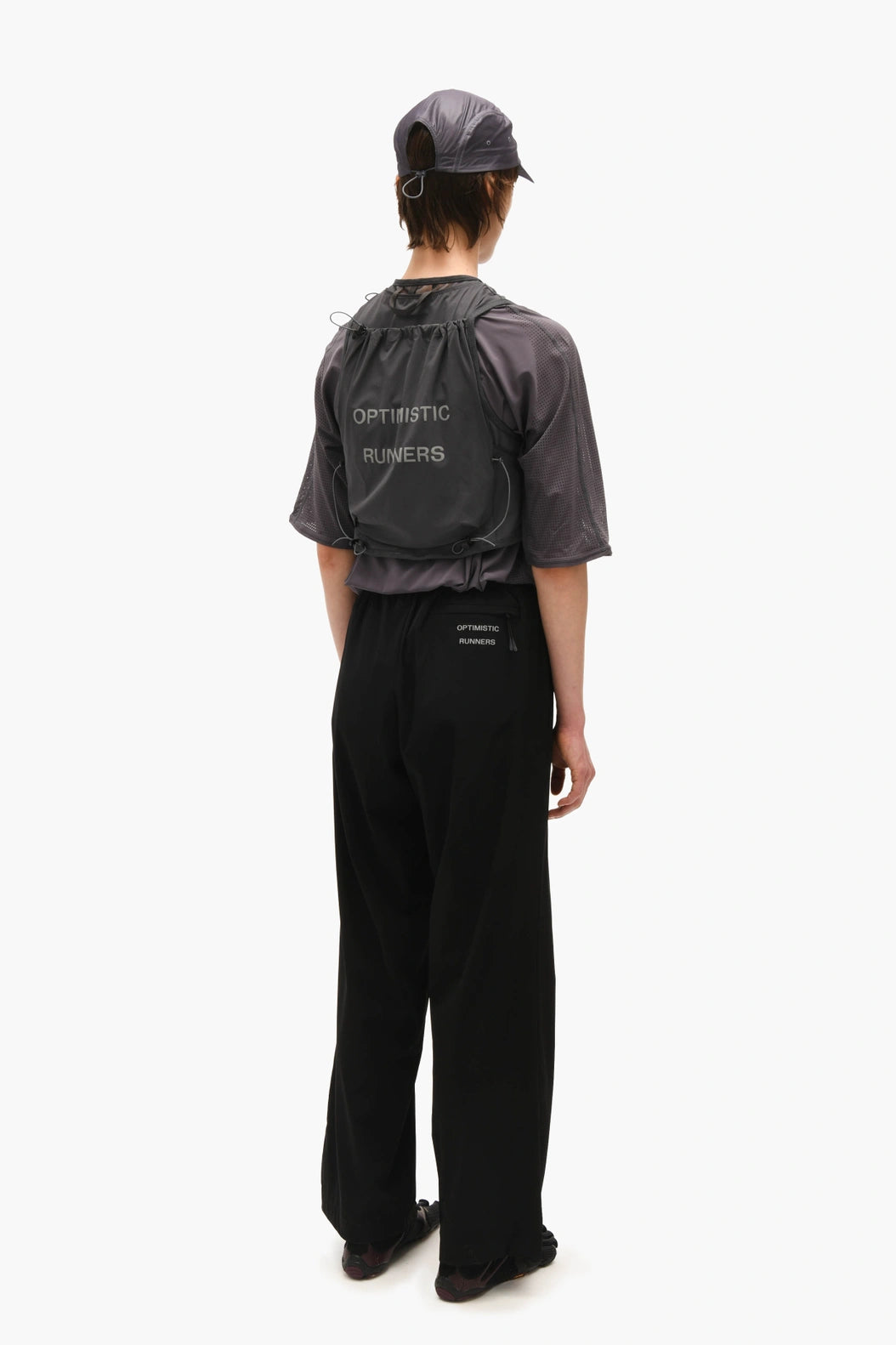 Optimistic Runners Wide Pants AW26 - Black