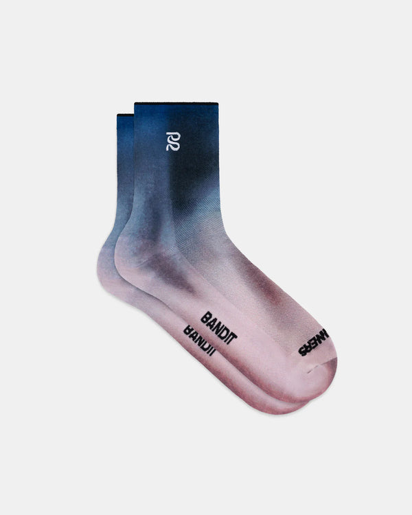 Bandit Lite Run™ Quarter Socks - Flow State Aegean Multi (2 Pack)