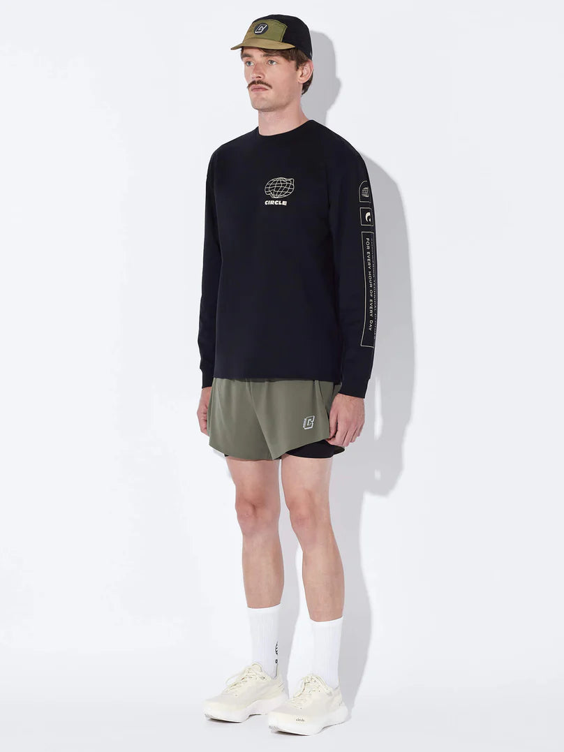 Circle Feel Good Pop Long Sleeve T-shirt - Onyx